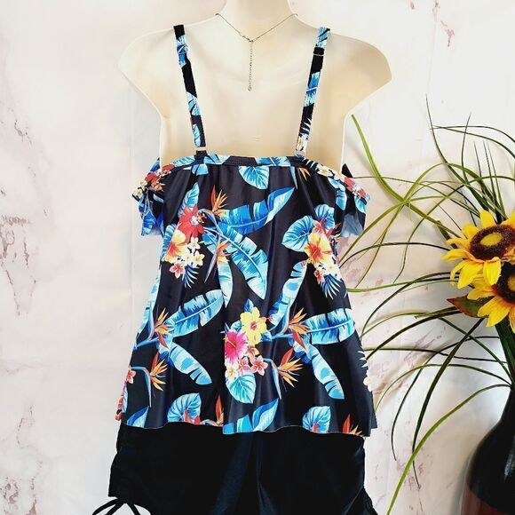 New Boutique item! Tropical Summer swimsuit boyshort - Picture 5 of 7